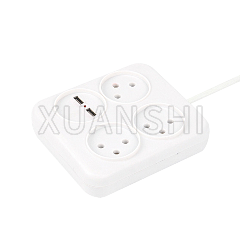 İki USB portlu İsrail 3 yollu çoklu priz JL-10A,XS-XB3U